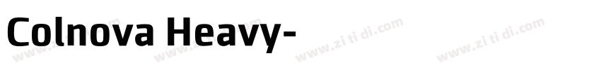 Colnova Heavy字体转换
